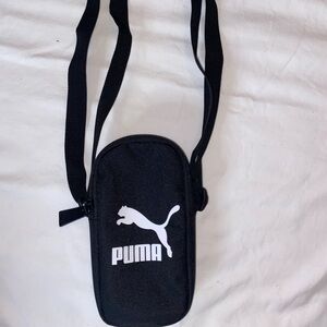 Puma Black Small Logo Crossbody Pouch